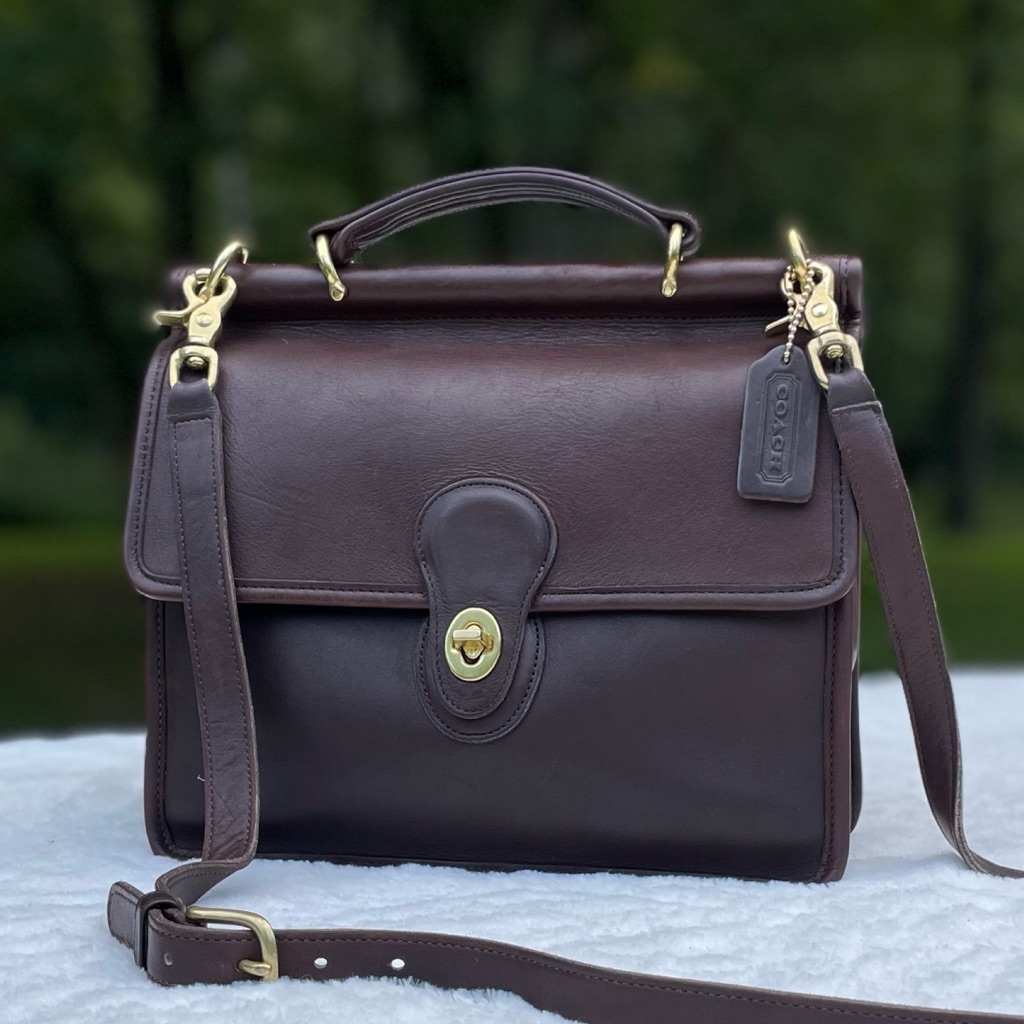 Vintage Coach Mahogany Willis Bag 9927